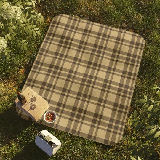 Autumn Plaid Picnic Mats: Fall Camping Mat