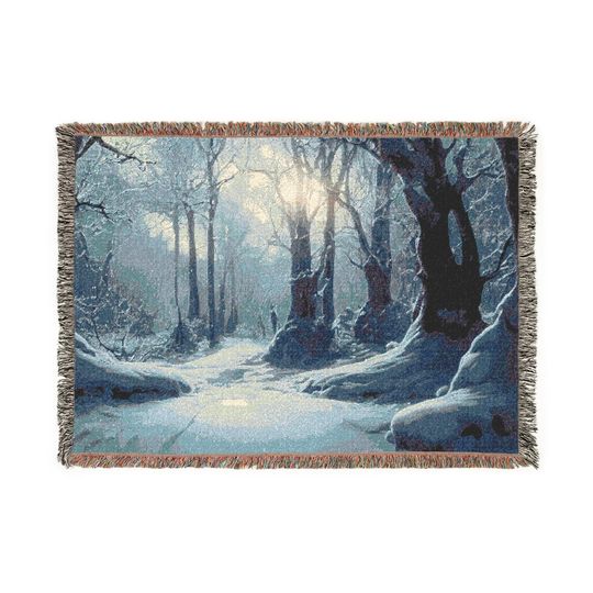 This is my Harry Potter Movie Blanket | Snowy Trees Tapestry Throw