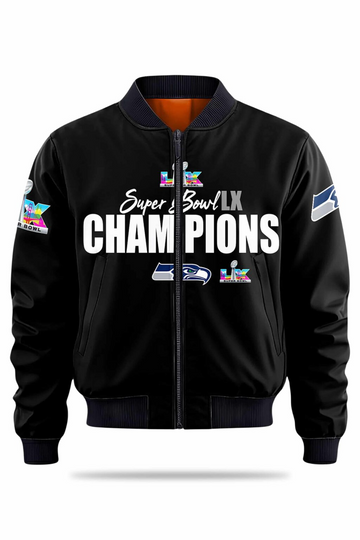 Seahawks 2025 2026 SB LX Champions Bomber Jacket