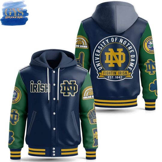 ND Fighting Irish Classic Limited Edition Hooded Baseball Jacket