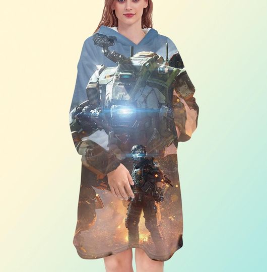 Discover Titanfall 2 blanket hoodie, oversize fleece sweatshirt, Unisex