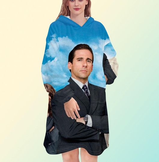 Discover The Office blanket hoodie, Scott oversize fleece sweatshirt, Unisex