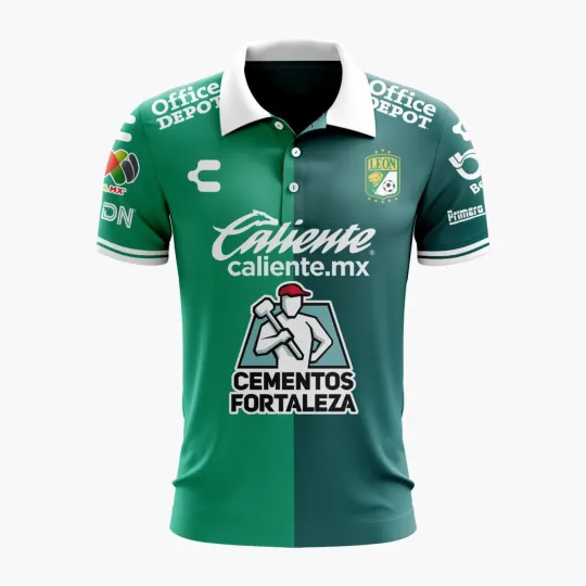 Discover Personalized LIGA MX Club Leon 2026 Polo Shirt