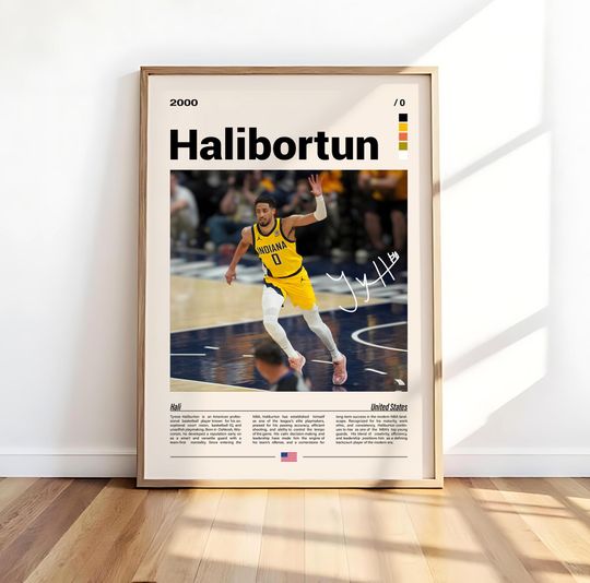 Discover John Haliburton Poster  Basketball Wall Art Print