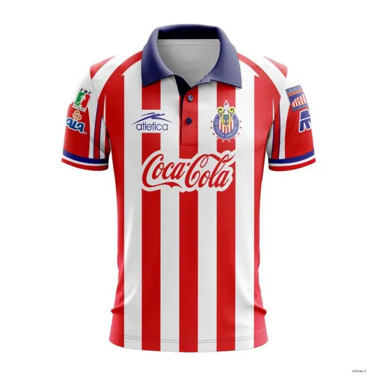 Discover Personalized LIGA MX Chivas Guadalajara Polo Shirt Retro 1998-1999