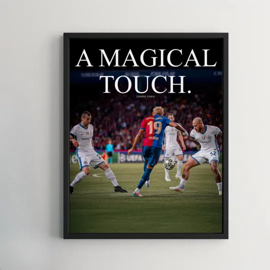 Discover Lamine Yamal Inspirational Satin Vertical Poster - Soccer Wall Art Print