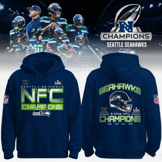 Discover Seahawks 2026 Champions Collection Hoodie 3D