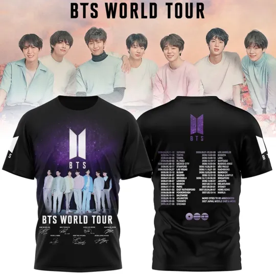 Bts World Tour 2026 Official Concept Shirt Ot7 Signature Edition