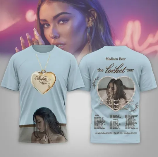 Discover Madison Beer The Locket Tour 2026 Shirt Concert Merchandise Official Fan Apparel