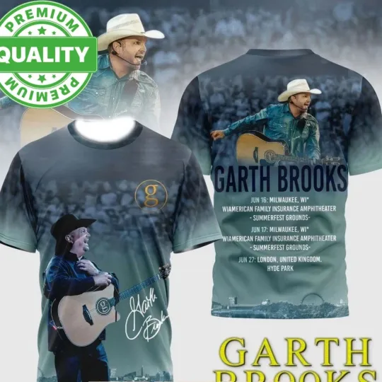 Discover Garth Brook Concert Tour 2026 3D AOP 3D Shirt