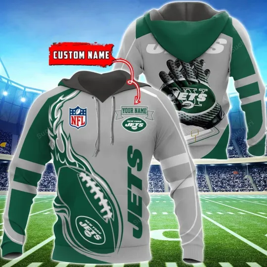 Discover Personalized New York Football Team Jetss 3D Hoodie