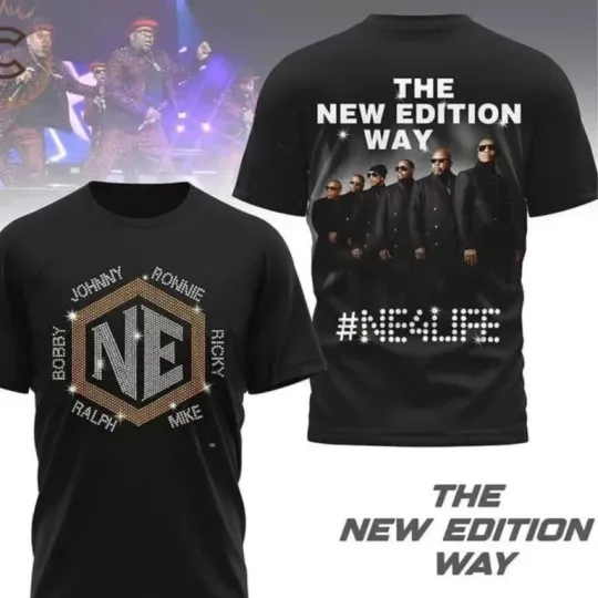 The New Edition Way Tour 2026 T-Shirt, NE Shirt, R&B Music Fans, Tour Date 2026