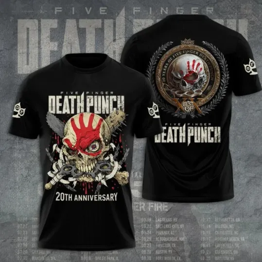 Discover 2026 5Finger D. Punch Tour 2026 3D Shirt