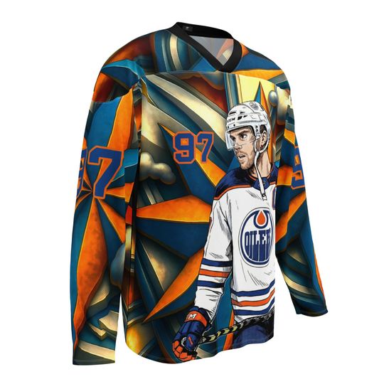 Discover Connor McDavid Inspired Recycled Hockey Fan Jersey