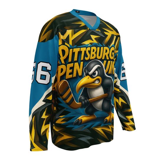 Discover Mario Lemieux Inspired Recycled Men's Hockey Fan Jersey