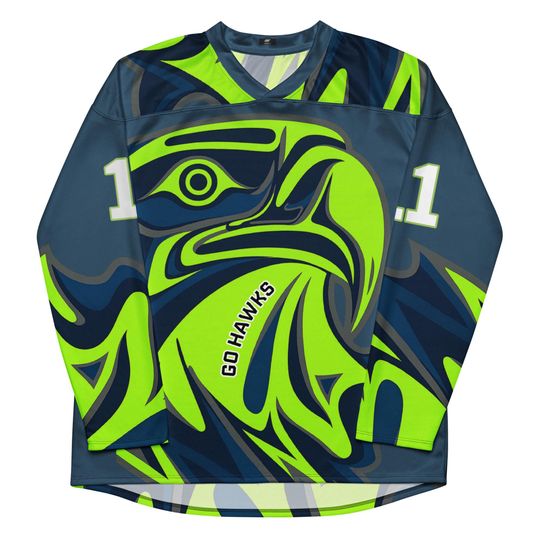 Discover Seattle Seahawks Inspired Men's Hockey Jersey