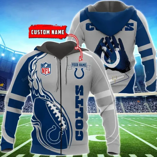 Discover Personalized Indianapolis Football Team Coltss 3D Hoodie