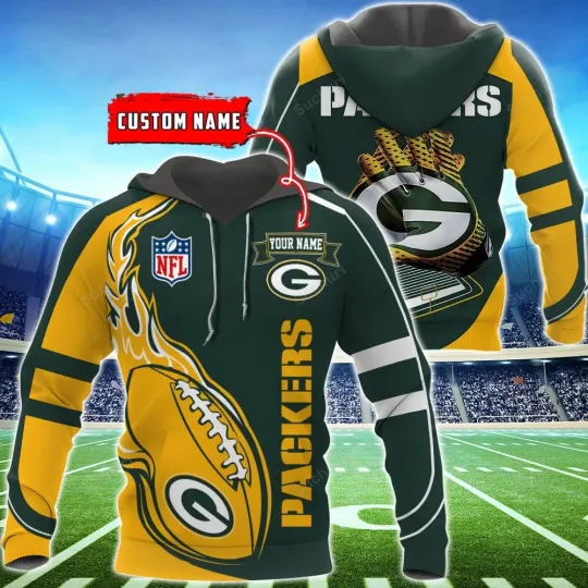 Discover Personalized Green Bay Football Team Packerss 3D Hoodie