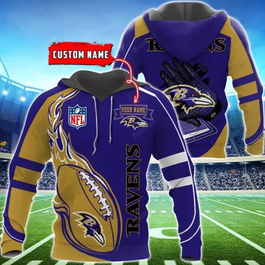 Discover Personalized Baltimore Football Team Ravenss 3D Hoodie