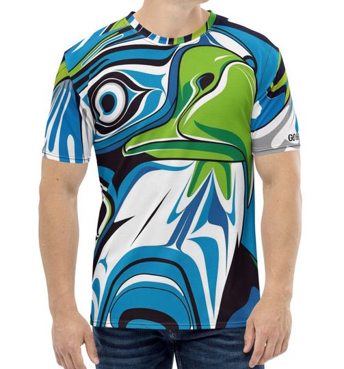 Men's Seattle Seahawks 3D Art T-Shirt Sportswear