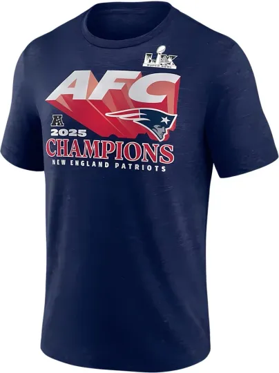 Discover New England Patriots 2025 AFC Champions T-Shirt