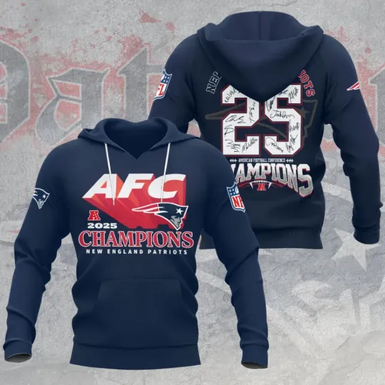 Discover Patriots 2025 Champions 3D Hoodie