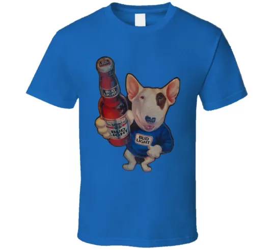 Spuds Mackenzie Bud Light Vintage Royal Blue T-Shirt