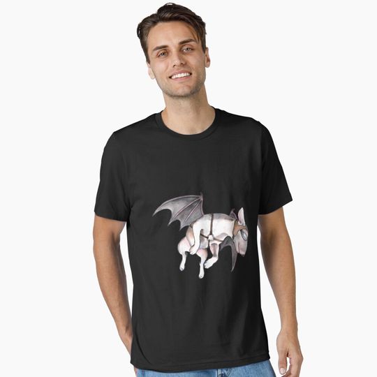Discover Bull Terrier Pigs Could Fly T-Shirt
