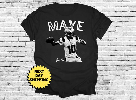 Discover Drake Maye MVP, New England Patriots Football Drake Maye T-Shirt, Ne Patriots, Pats, MVP, Quarterback, Gift for Patriots Fan, football Shirts