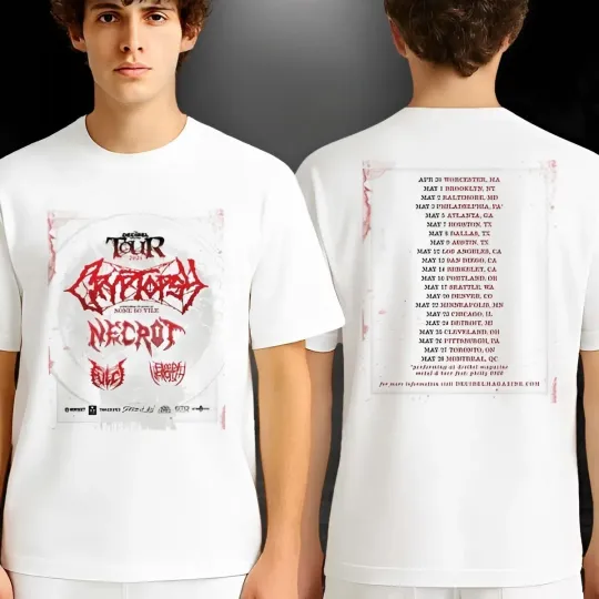 Discover Cryptopsy None So Vile 30th Anniversary Tour 2026 Unisex T-Shirt