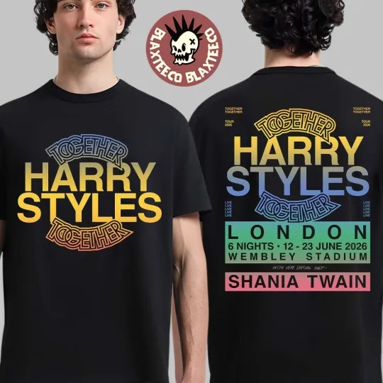 Discover Harry Together Together Tour 2026 London UK At Wembley Stadium T-Shirt