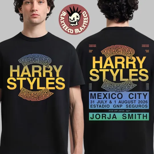 Discover Harry Together Together Tour 2026 Mexico City Estadio GNP Seguros Shirt