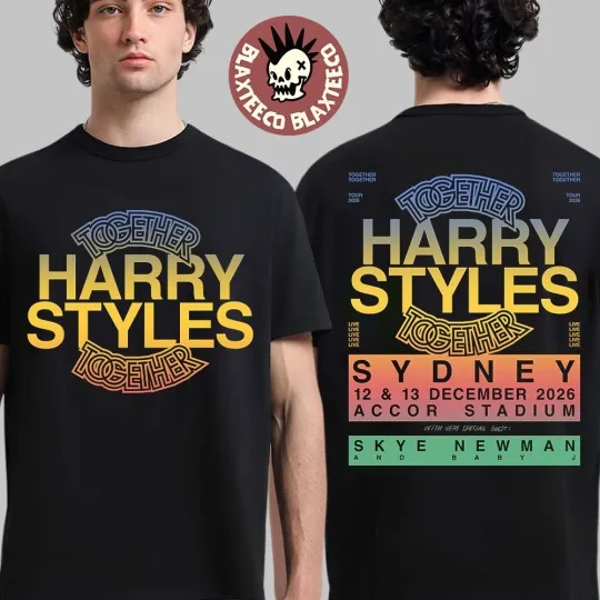 Discover Harry Together Together Tour 2026 Sydney Australia At Accor Stadium Shirt