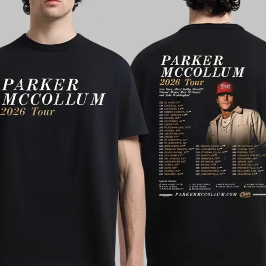 Discover P McCollum 2026 Tour Shirt, North America Schedule Dates Two Sided T-Shirt