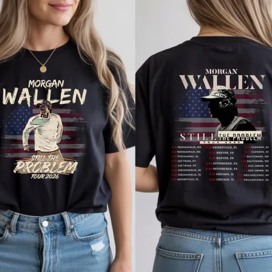 Discover Wallen Western Tour Shirt 2026, Still the Problem Front Back Tee, Country Concer