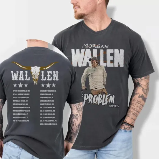 Discover Wallen Western Still The Problem Tour 2026 T Shirt | Country Music Concert Tee