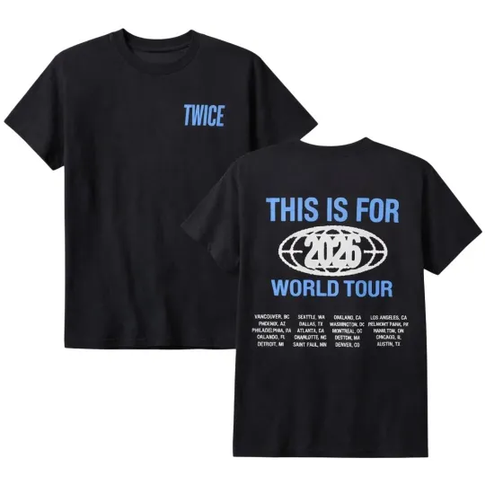 Discover TWICE This Is For 2026 Tour LA Pop-up T-shirt