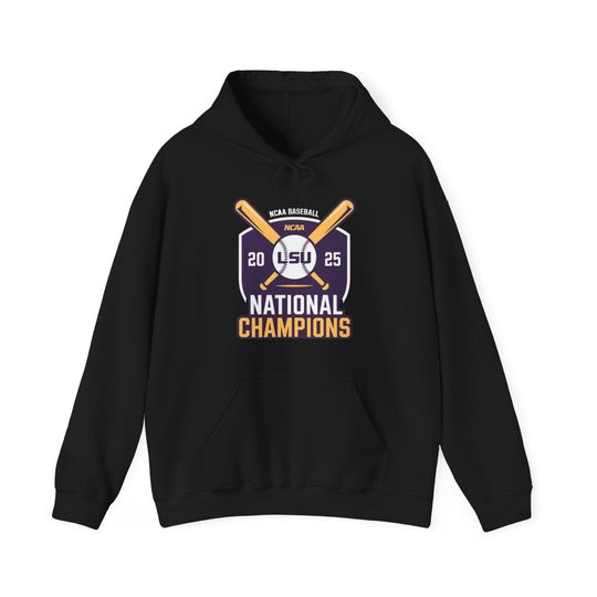 Discover LSU Baseball 2025 National Champions Logo Hoodie