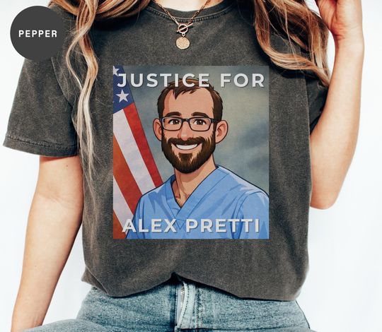Discover Justice for Alex Pretti: Human Rights Protest Tee Social Justice