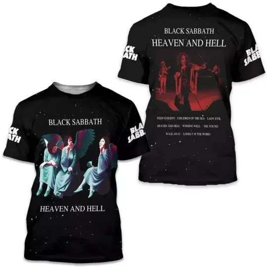 Blac.k Sab.bath Heaven And Hell T-Shirt 3D