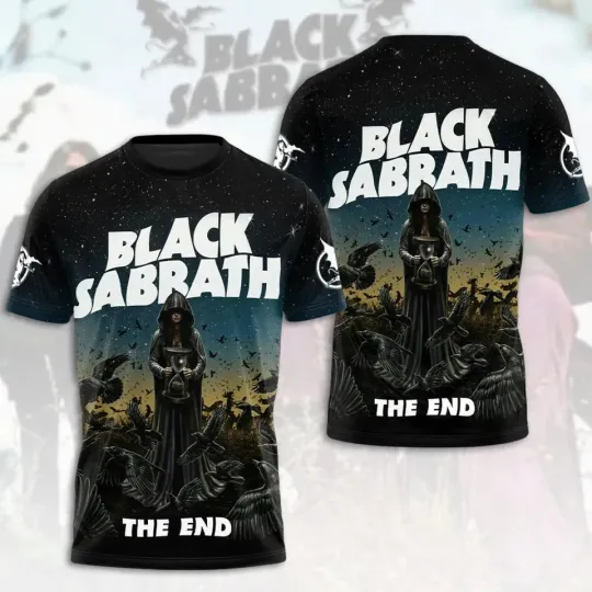 Discover Blac.k Sab.bath Album-The End 3D T-Shirt