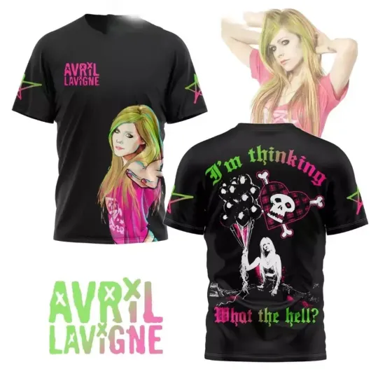 Avril Lavigne I’m Thinking What The Hell AOP 3D T-shirt