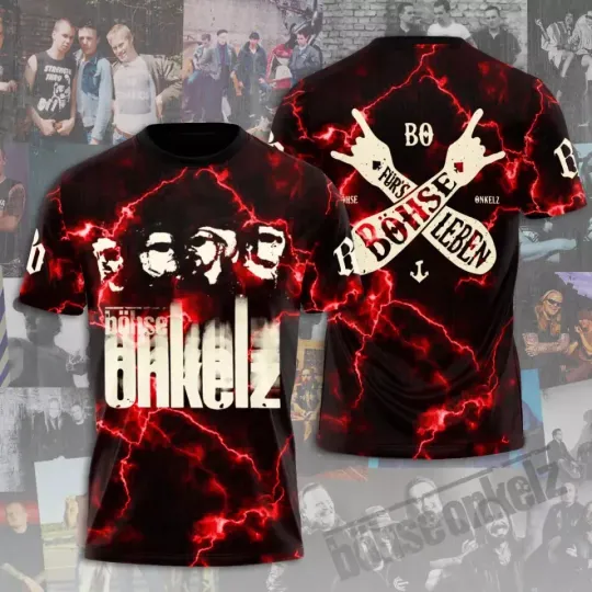 Discover Böhse Onkelz 3D T-Shirt For Men And Women, Gift For Fans