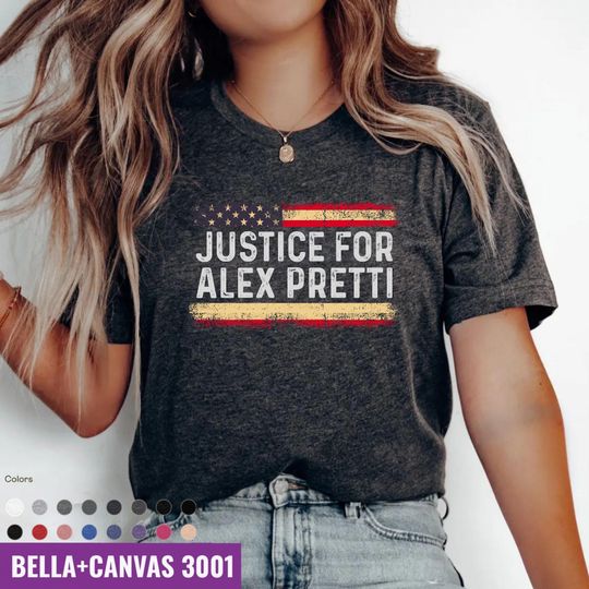 Discover Justice for Alex Pretti Shirt, Political Protest Shirt