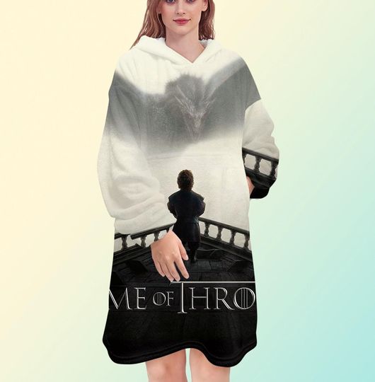 Game of Thrones Blanket Hoodie, Dracarys Dragon Blanket Hoodie