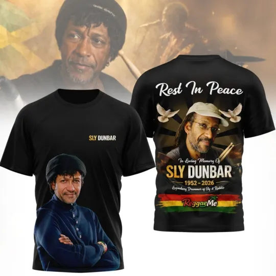 Discover Rest In Peace In Loving Of Sly Dunbar 1952 – 2026 3D T-Shirt