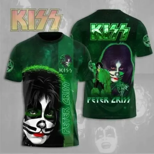 Discover Peter Criss Kissmas Band 3D T-shirt