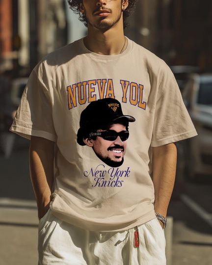 Nueva Yol Knicks T-Shirt Bad Bunny NYC Streetwear