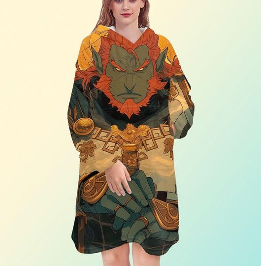 The Legend of Zelda - Ganondorf blanket hoodie, oversize fleece sweatshirt, Unisex