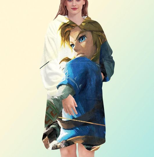 The Legend of Zelda Blanket Hoodie, Breath of the Wild Blanket Hoodie